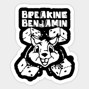 breaking benjamin and the rabbit Sticker